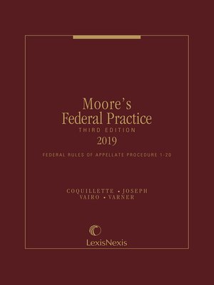 cover image of Moore's Federal Practice